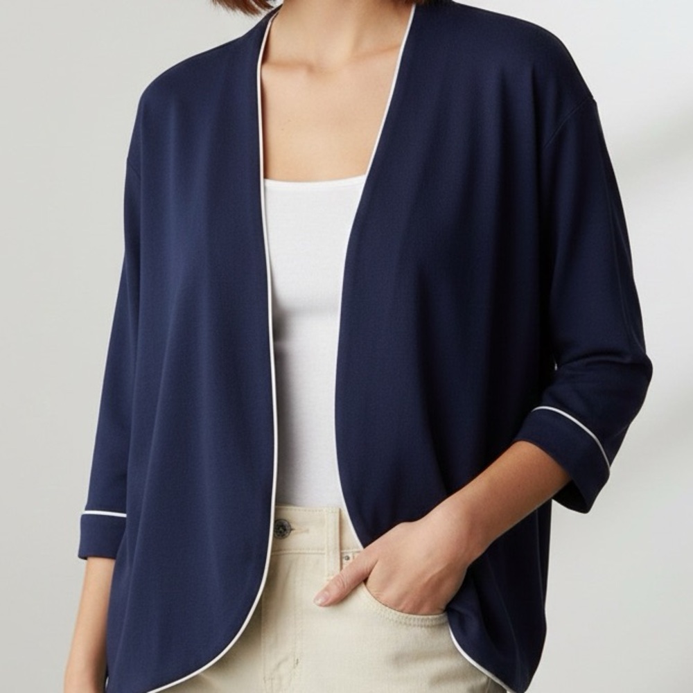 TanJay 3/4 Sleeve Open Top/Cardigan